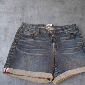 Crown & Ivy Blue Denim Shorts